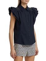 Marceline Smocked Cotton Top
