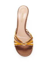 Nappa Silk 70MM Leather Slip-On Sandals