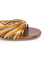 Nappa Silk 70MM Leather Slip-On Sandals