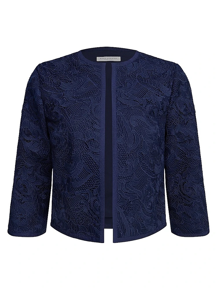 Harper Paisley Lace Crop Jacket