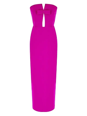 Holly Crepe Strapless Maxi Dress
