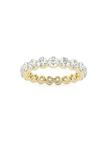 14K Gold & Floating Natural Diamond Eternity Band/2.00-4.00 TCW