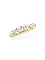 14K Gold & Floating Natural Diamond Eternity Band/2.00-4.00 TCW