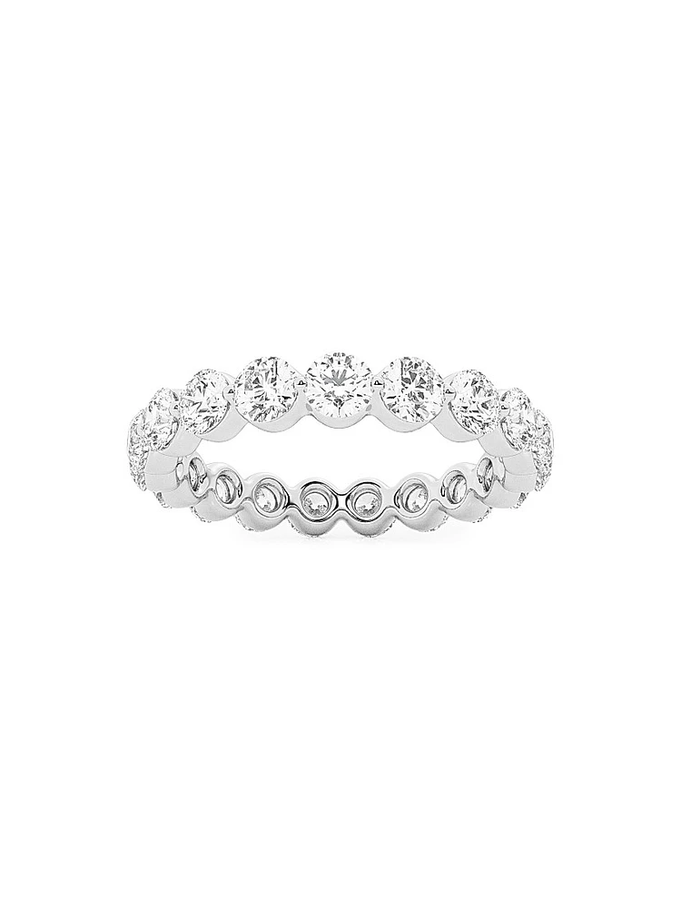 14K Gold & Floating Natural Diamond Eternity Band/2.00-4.00 TCW