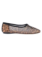 Landon Leopard Mesh Ballet Flats