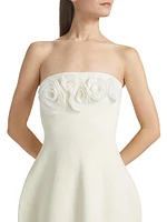 Strapless Bubble Midi-Dress