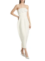Strapless Bubble Midi-Dress