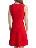 Penelope 3D Floral Tulle-Embellished Midi-Dress