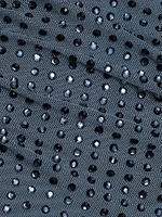 Rhinestone Gathered Gown