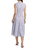 Pearl Lace Midi-Dress