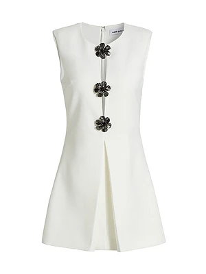 Crepe Sleeveless A-Line Playsuit