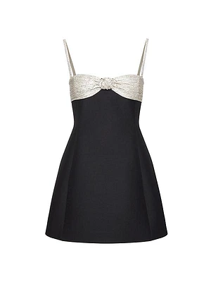 Embroidered Crepe Couture Dress