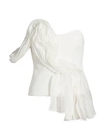 Wigbeth Pleated Off-the-Shoulder Top