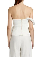 Wigbeth Pleated Off-the-Shoulder Top