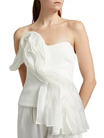Wigbeth Pleated Off-the-Shoulder Top