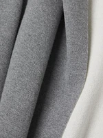 Cotton-Cashmere Reversible Hooded Coatigan