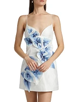 Bilbo Floral Appliqué Minidress
