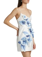 Bilbo Floral Appliqué Minidress