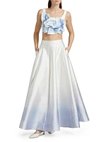 Cragiburne Ombré A-Line Maxi Skirt
