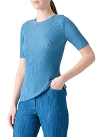 Rib-Knit Wool Top