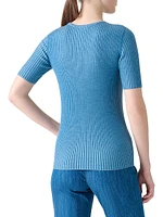 Rib-Knit Wool Top