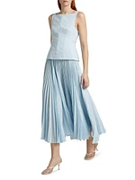 Hollinshill Pleated Sleeveless Maxi Dress