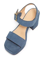 Brianne 90MM Denim Platform Sandals