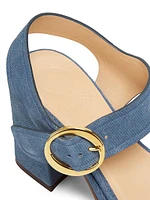 Brianne 90MM Denim Platform Sandals