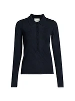 Wool Knit Polo Shirt