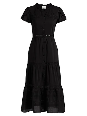 Zebrina Tiered Midi-Dress