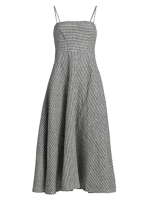 Monette Linen Midi-Dress