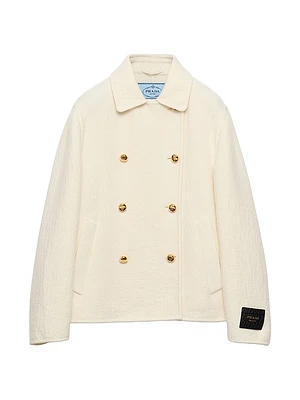 Double-Breasted Twill Jacket