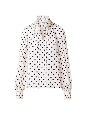 Boho Polka Dot Blouse