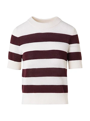 Striped Virgin Wool Knit Sweater