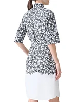 Floral Cotton Poplin Shirtdress