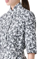 Floral Cotton Poplin Shirtdress
