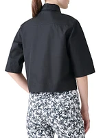 Cotton Poplin Boxy Blouse