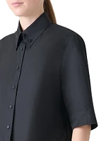 Cotton Poplin Boxy Blouse
