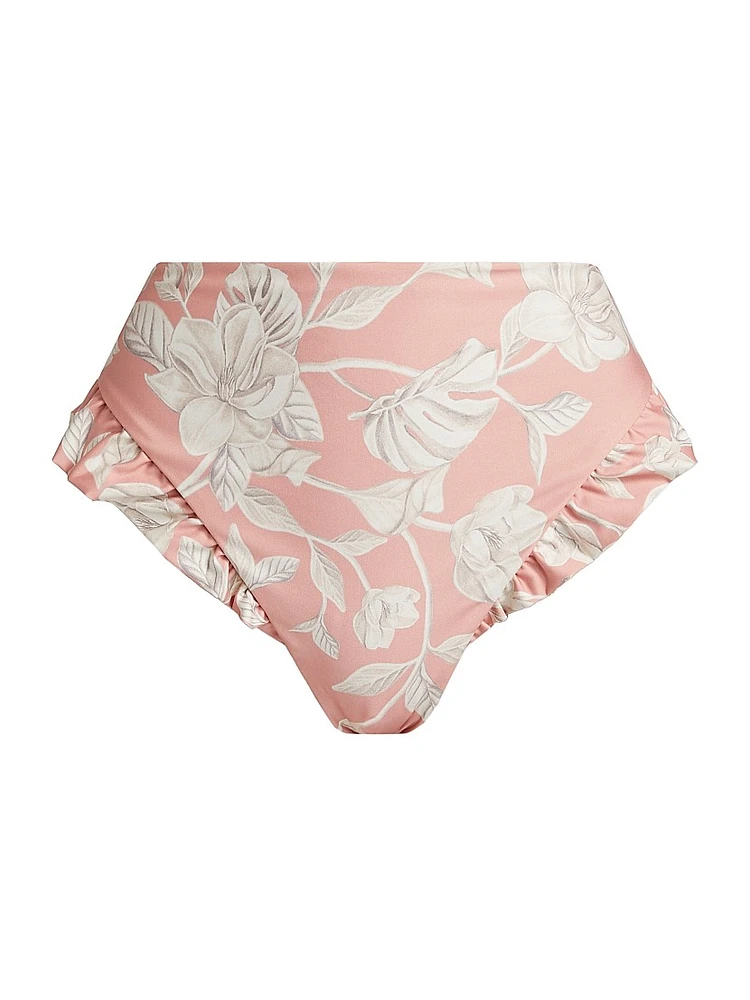 Jengibre Floral High-Rise Bikini Bottom