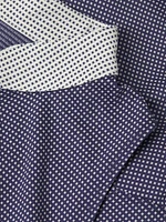 Izzy Micro-Dot Front-Zip Minidress
