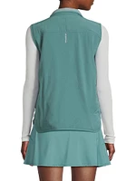 Saige Quilted-Side Zip-Up Vest