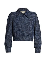 Vistam Floral Denim Jacket