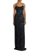 Dirios Floral Jacquard Maxi Dress