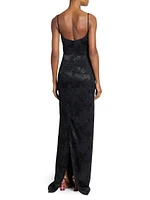 Dirios Floral Jacquard Maxi Dress