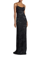 Dirios Floral Jacquard Maxi Dress