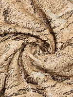 Depal Snakeskin Print Column Gown