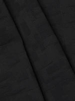 Jacquard Wide-Leg Crop Pants