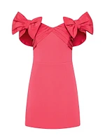 Posey Bow Off-The-Shoulder Minidress