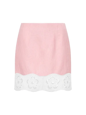 Margaux Linen A-Line Skirt