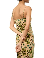 Dianna Floral Burnout Midi-Slipdress